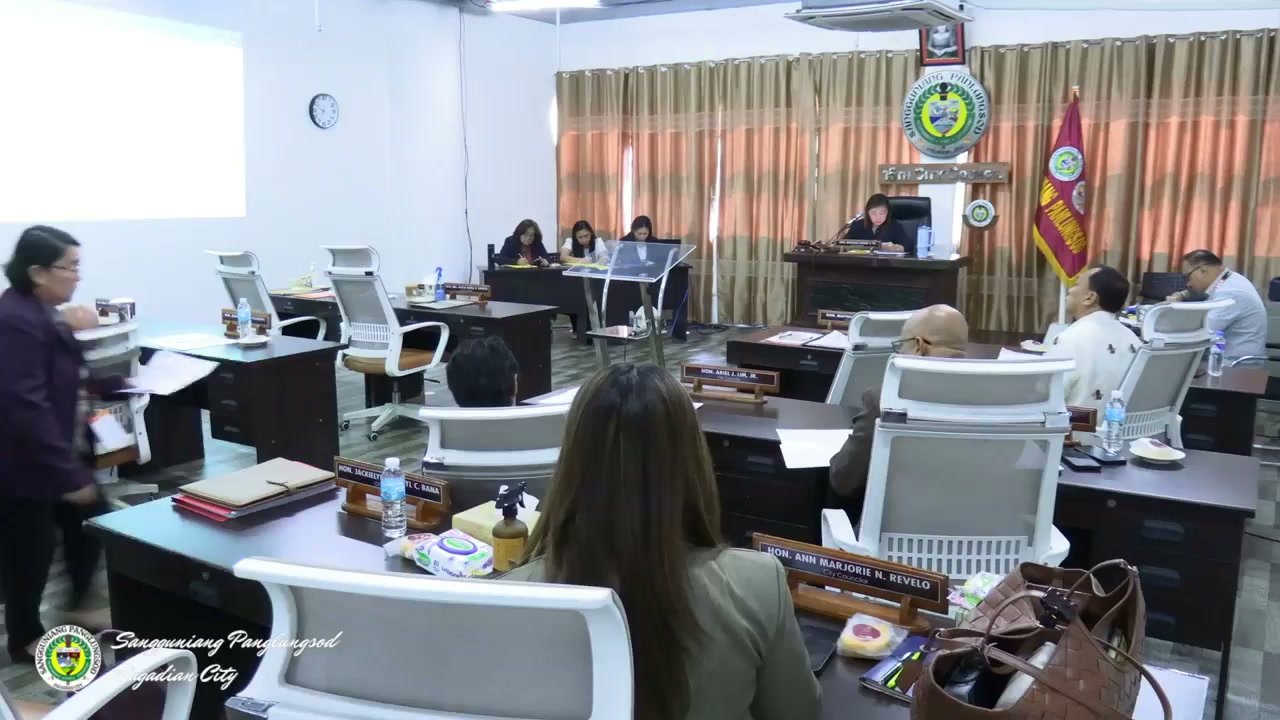 Vice Mayor Monique Shaira Y. To presides over the 46th Regular Session from the dais, with council members at their desk…